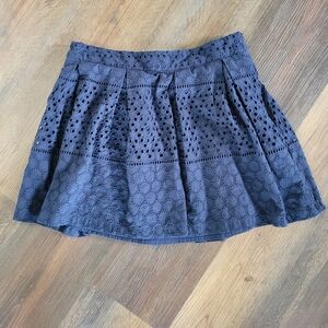 Banana Republic Blue Skater Mini Skirt